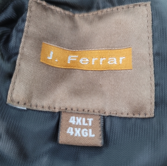 J. Ferrar - 100% Geniune Soft Leather Men's Coat $125 - Picture 4 of 5